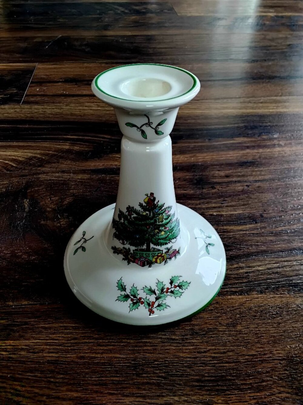 Spode Christmas Tree Ceramic Candle Stick Holder